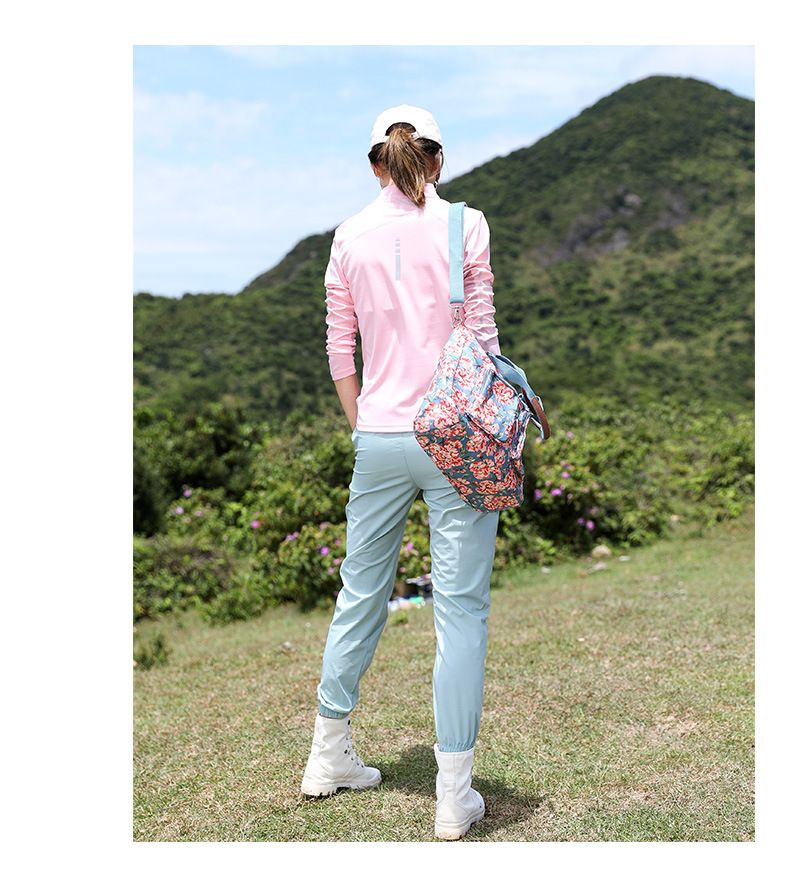 Abbigliamento da esterno primaverile ed estivo con protezione solare, per escursionismo, elastico, colletto alto, corsa, fitness, traspirante, a maniche lunghe_voghion.com