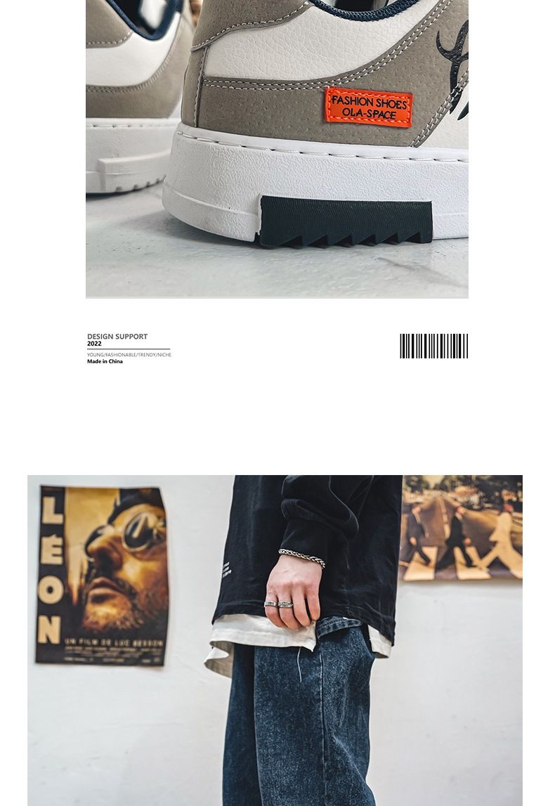 Lässige Herren-Sneaker – Atmungsaktive Low-Top-Schuhe mit runder Spitze zum Laufen und für den Alltag, leichte, bequeme Wanderschuhe_voghion.com