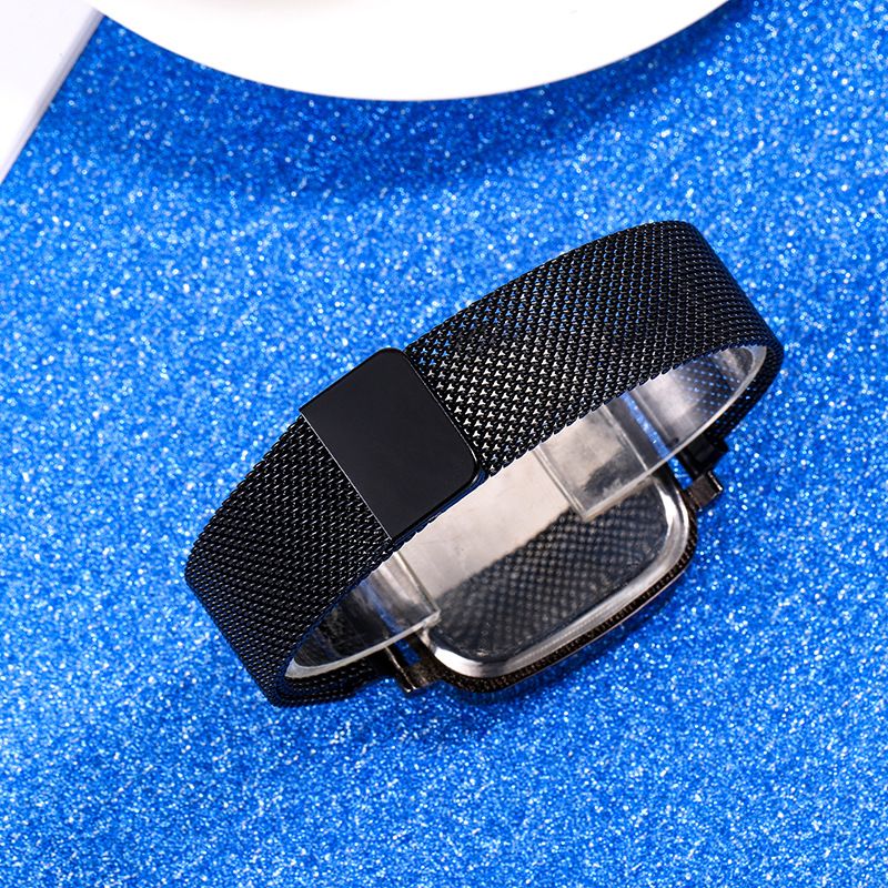 Orologio da donna Orologio quadrato Orologio a tre occhi Lega a maglie con moda Orologio casual Orologio da donna alla moda per studenti_voghion.com