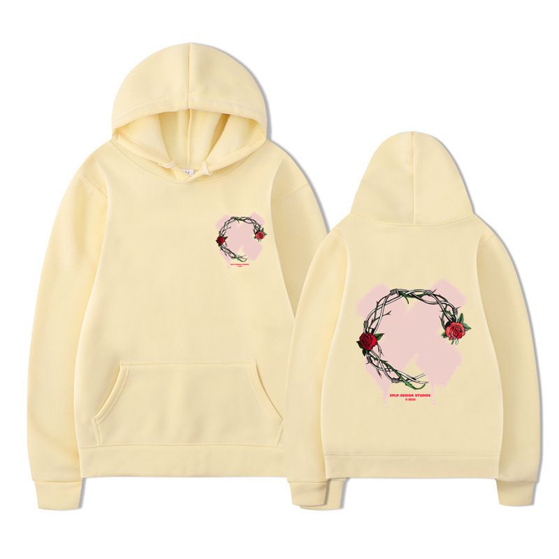 Felpa con cappuccio unisex con stampa di lettere di nuova moda per uomo e donna autunno inverno_voghion.com