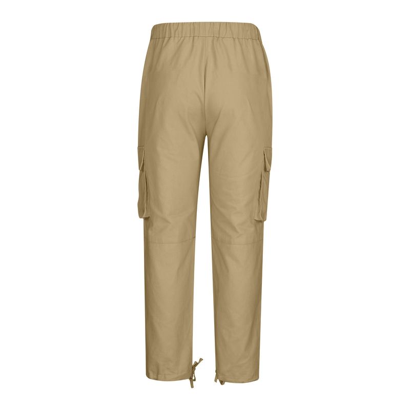 2024 Summer New Men's Workwear Drawstring Multi Pocket Casual Pants_voghion.com