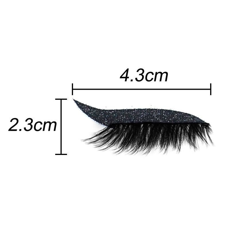 Ciglia finte 3D autoadesive in visone senza colla EELHOE, adesivi per ombretto e eyeliner_voghion.com