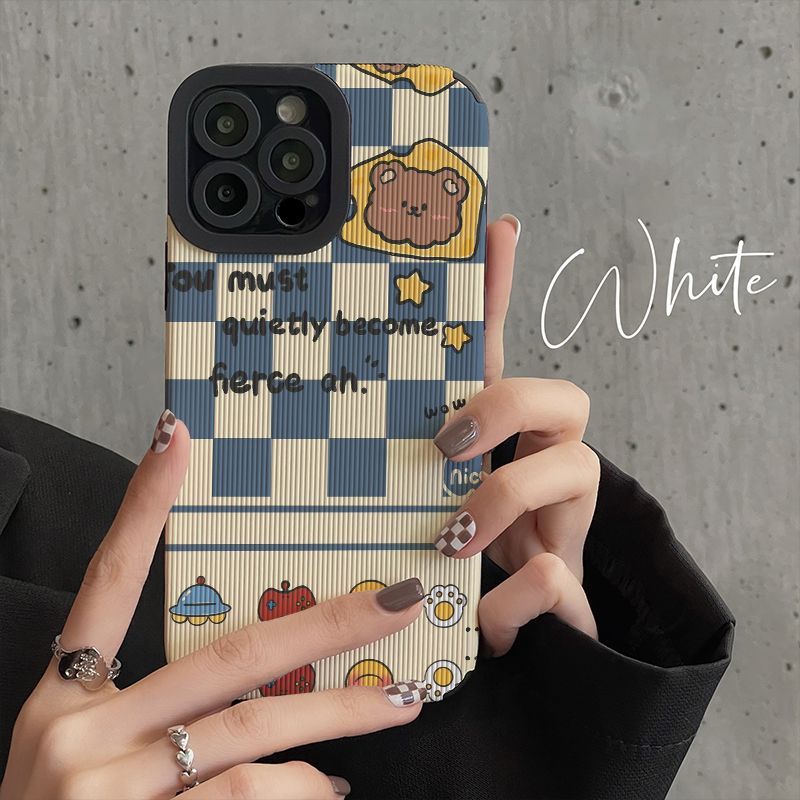 Bär Plaid 11 14 Handyhülle 13 Für Frauen IPhone 12 Kompatibel 6s/8 Plus Trendy Pro Max_voghion.com