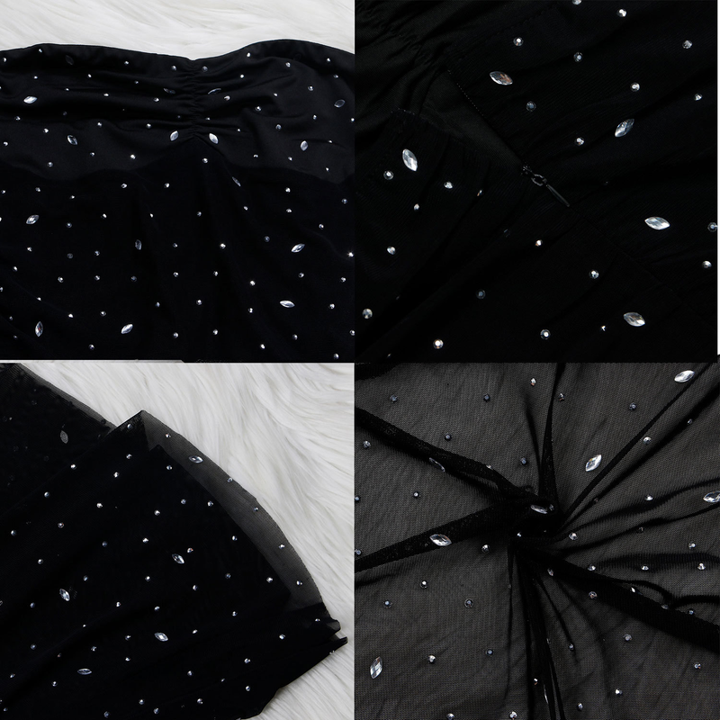 Women's fashion sexy slim drill dress_voghion.com
