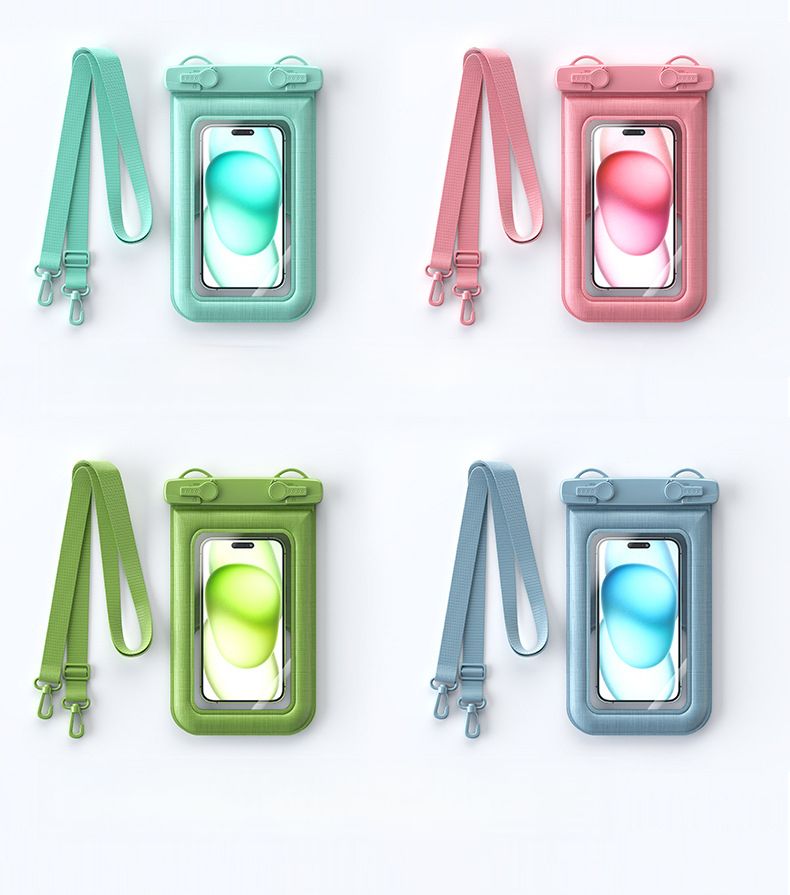 Double Hook Sponge Style Floating Anti-Collision Phone Case Large Capacity Outdoor Sports Waterproof Bag_voghion.com