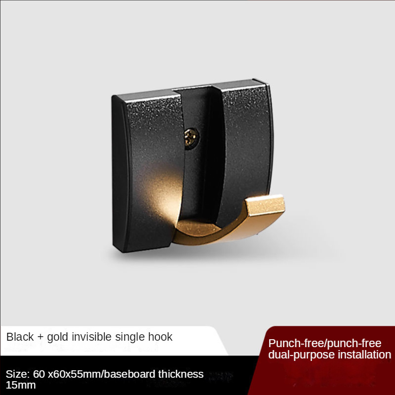 Toalheiro dobrável sem pregos para porta de banheiro/parede_voghion.com