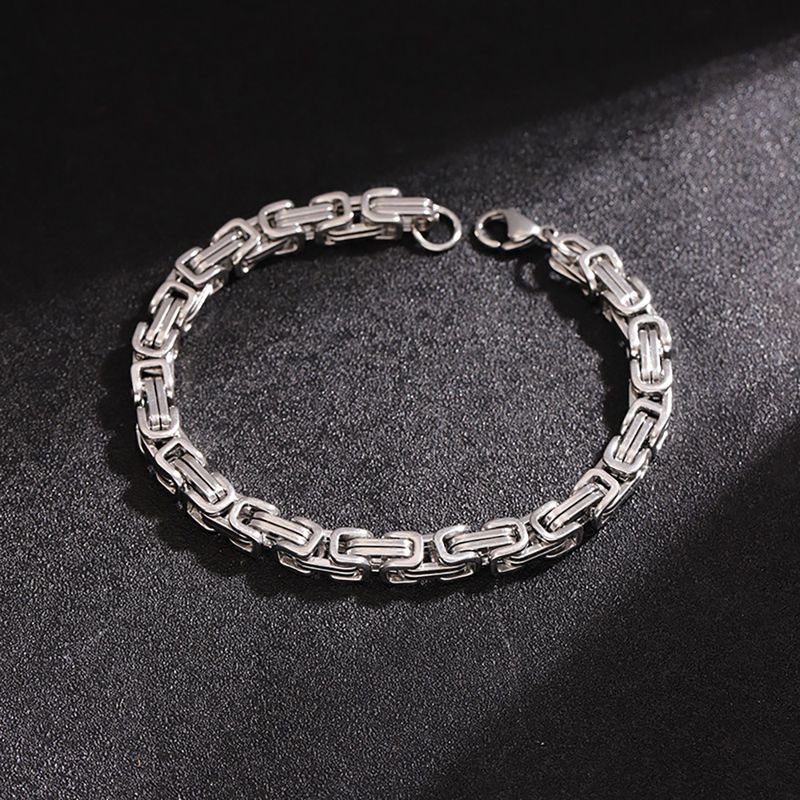 6mm New Bold Hip-Hop Bracelet Titanium Steel Electroplated Color-Retaining Emperor Chain Jewelry High-End Feel_voghion.com