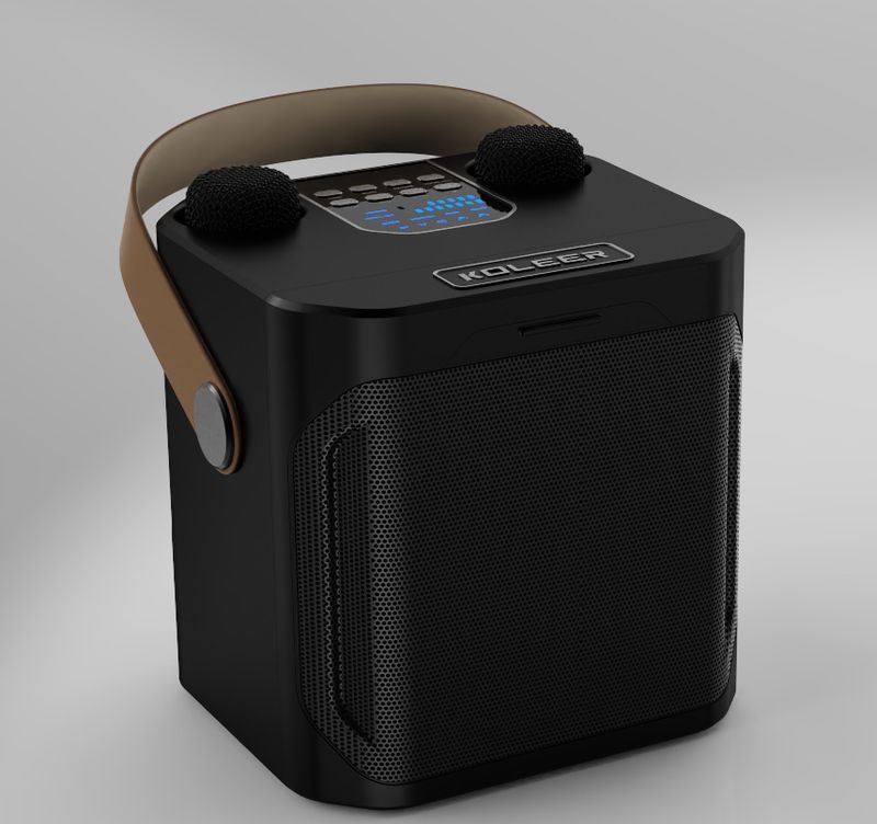 Koleer S882 Bluetooth Outdoor Speaker High Volume Home Dual Microphone With Mic Karaoke All-in-One Machine_voghion.com
