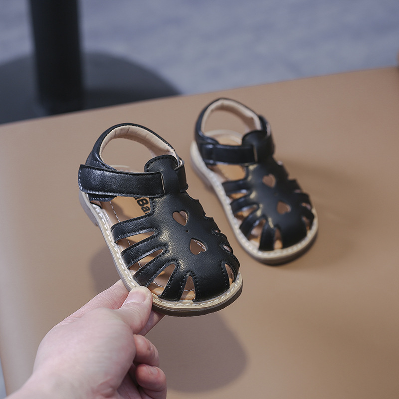 Mother&Kids Sandali per bambini per neonate Testa avvolta in velcro Scarpe da principessa Moda estiva per ragazze con suola morbida_voghion.com