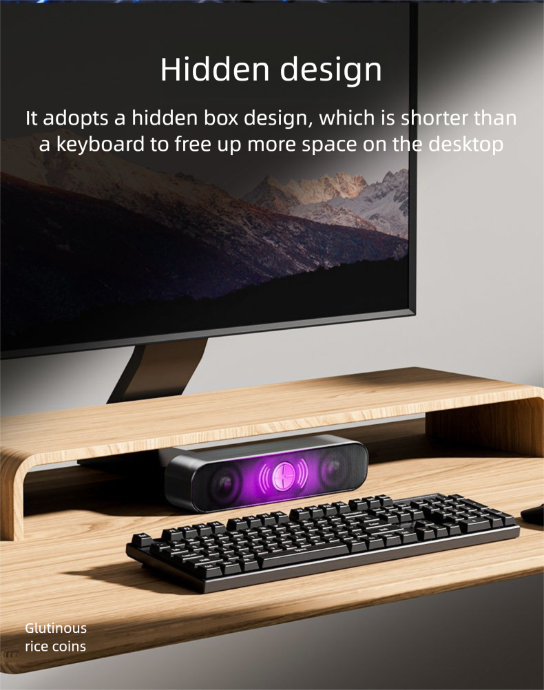 5008 Alto-falante com fio de plugue direto de linha única para computador, para uso doméstico em desktops e laptops_voghion.com
