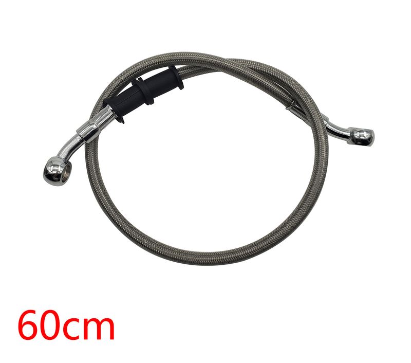 Manguera de freno trenzada de 300 mm a 2200 mm para embrague hidráulico M10 de 28 ° Banjo y tubo para motocicleta universal_voghion.com