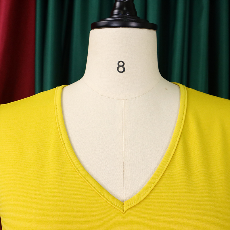 Abbigliamento da donna Manica a tromba da donna tinta unita taglia grande_voghion.com