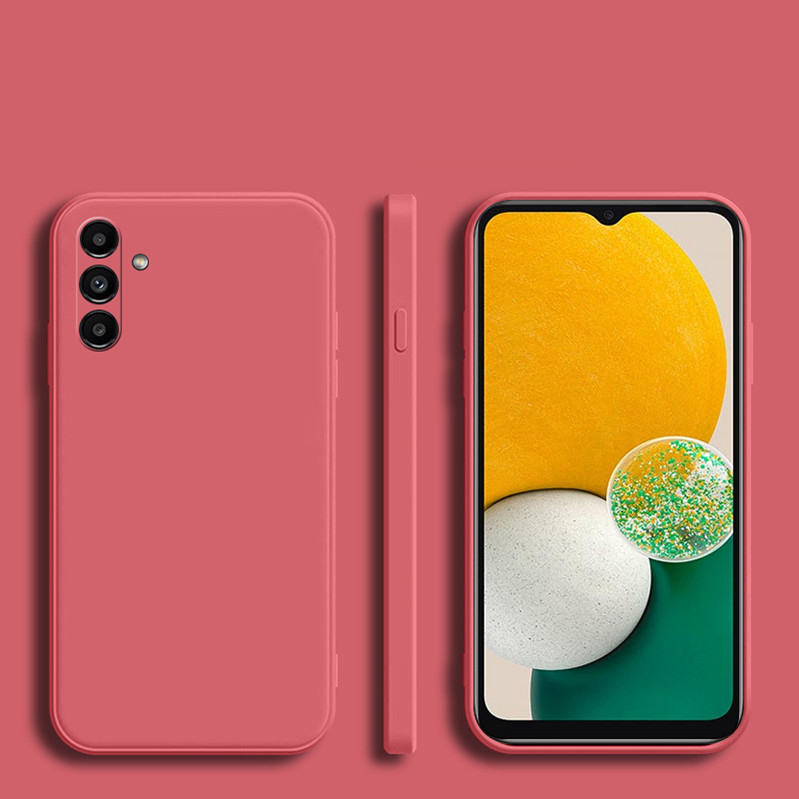 Mehka silikonska torbica s kvadratnim okvirjem za Samsung Galaxy A14 A34 A54 A13 F13 A04 A04E 4G 5G Coque zaščitni hrbtni pokrovček kamere_voghion.com