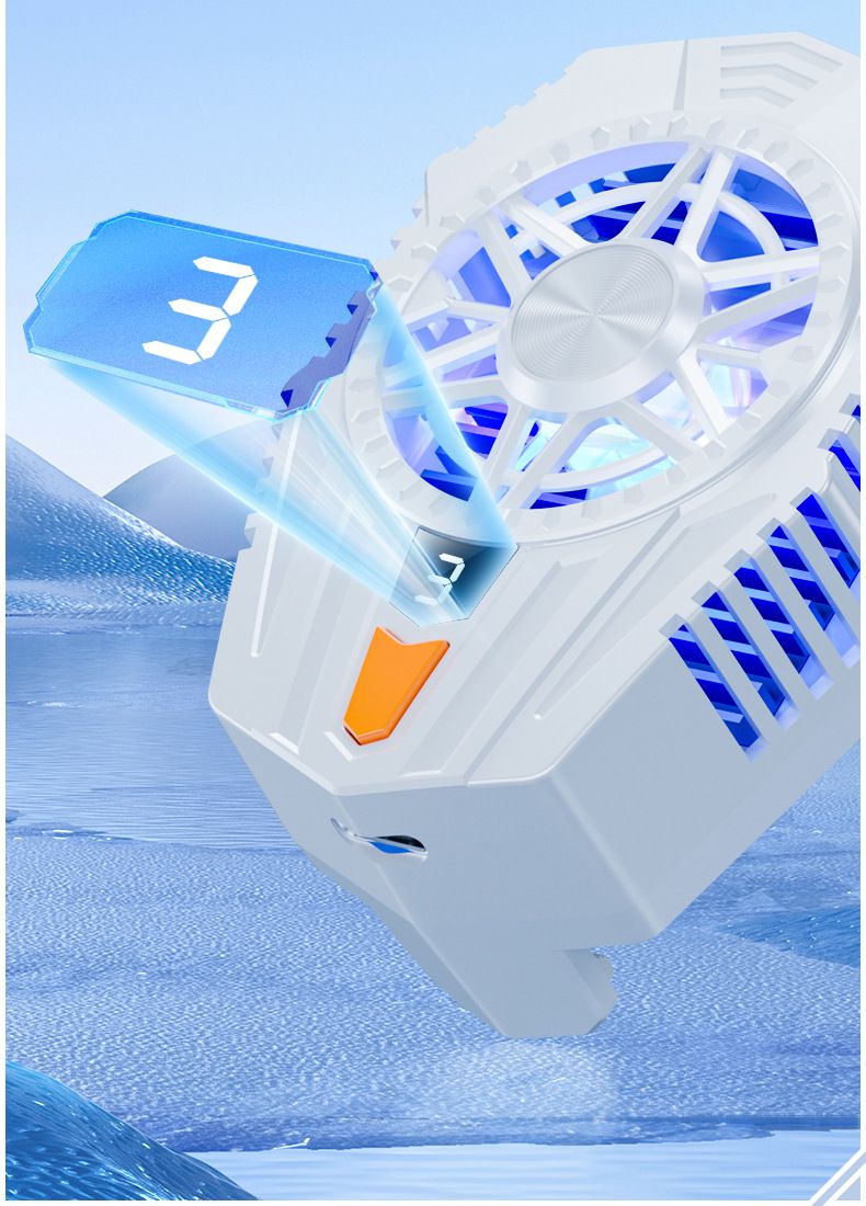 Semiconductor Phone Cooler - 15W Rapid Cooling With 20°C Temp Drop 25dB Ultra Quiet For Gaming/Live Streaming Universal Magnetic Back Clip Fan_voghion.com