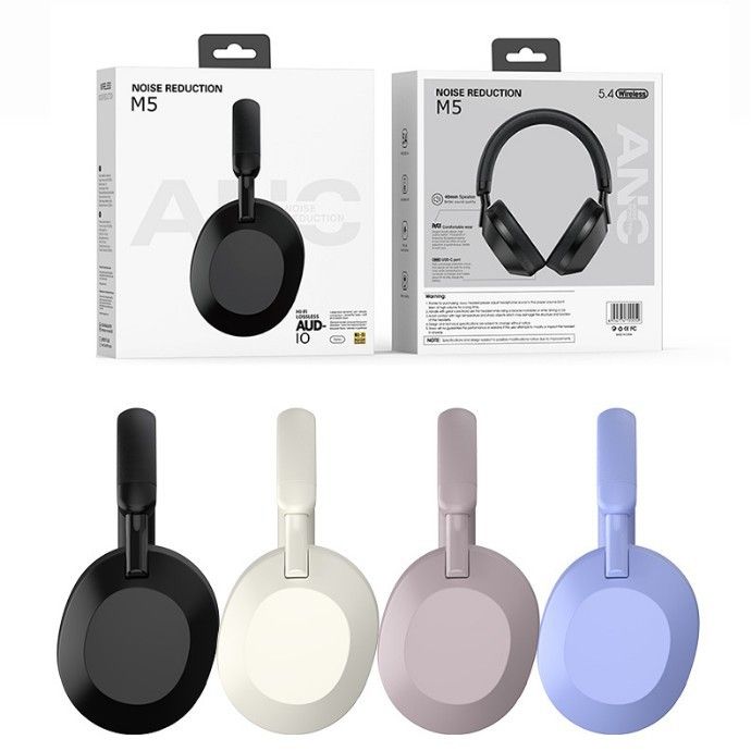 M5 Over-Ear Headphones True Wireless Huaqiangbei Noise Cancelling ANC Card Slot_voghion.com