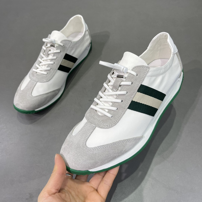 Printemps nouveau décontracté Forrest Gump couche supérieure en peau de vache léger luxe petites chaussures pour hommes blanches_voghion.com