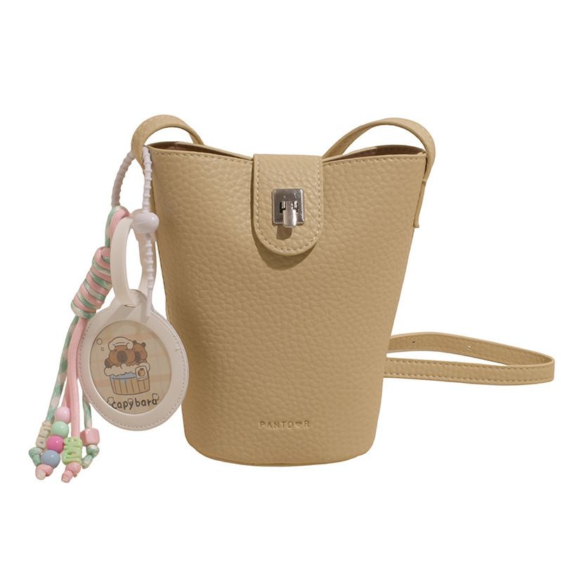 2025 Summer New Single Shoulder Solid Color For Women Casual Small Bucket Large Capacity Fashion Korean Style Crossbody_voghion.com