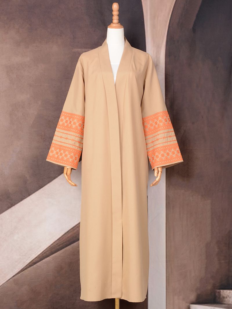 Sieviešu apģērbs Abaya Tuvo Austrumu musulmaņu modes elegants kardigans izšūta kleita sieviešu halāts_voghion.com