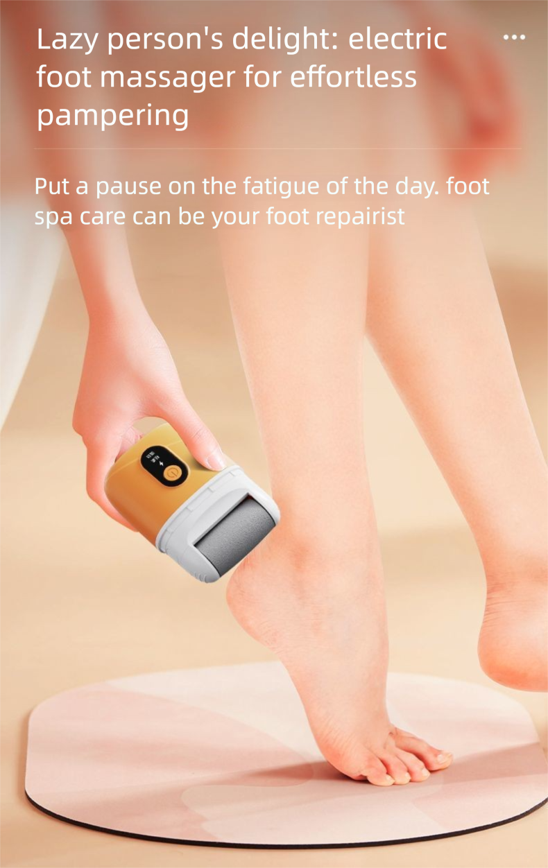 Lima eléctrica para eliminar callos y piel muerta, recargable, para el cuidado de los pies y el talón, para uso doméstico._voghion.com