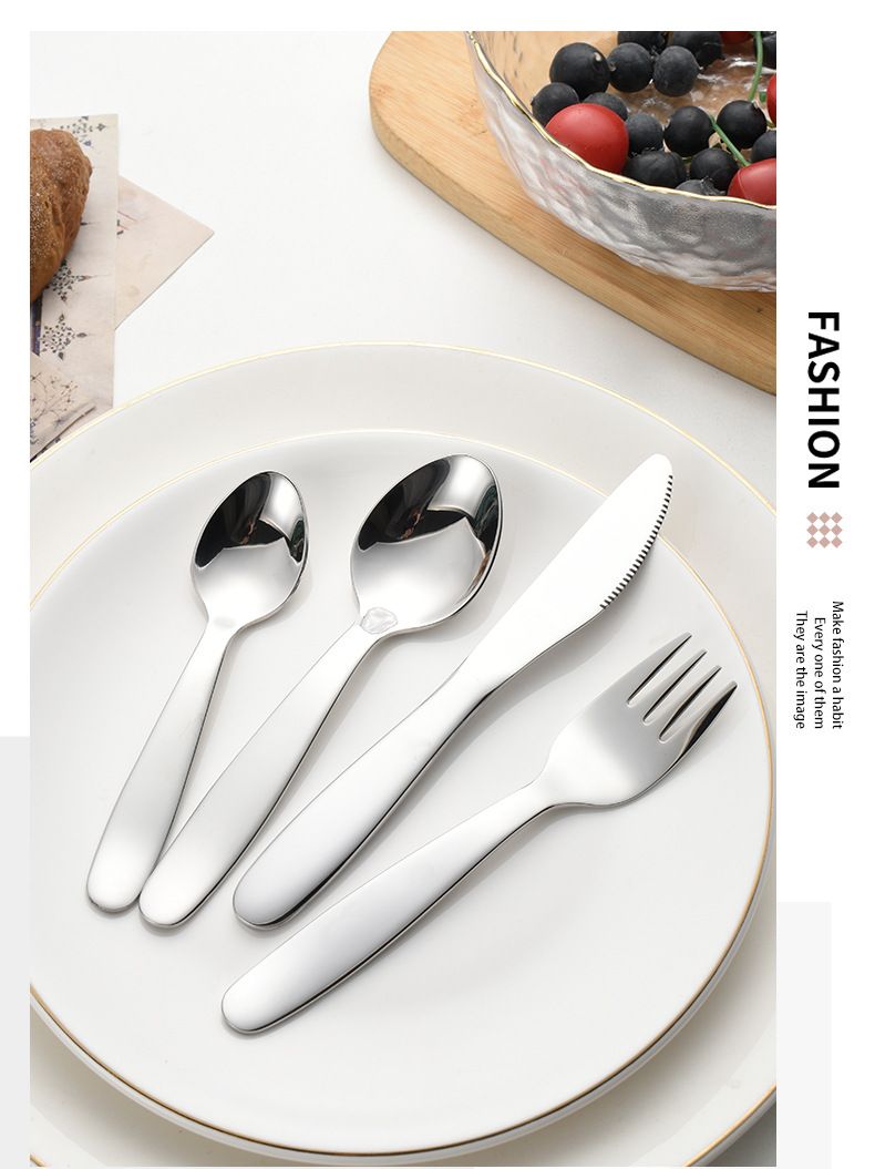 Set di stoviglie per bambini in acciaio inossidabile 304 di quattro cartoni animati creativi per alimenti complementari per bambini di alta bellezza_voghion.com