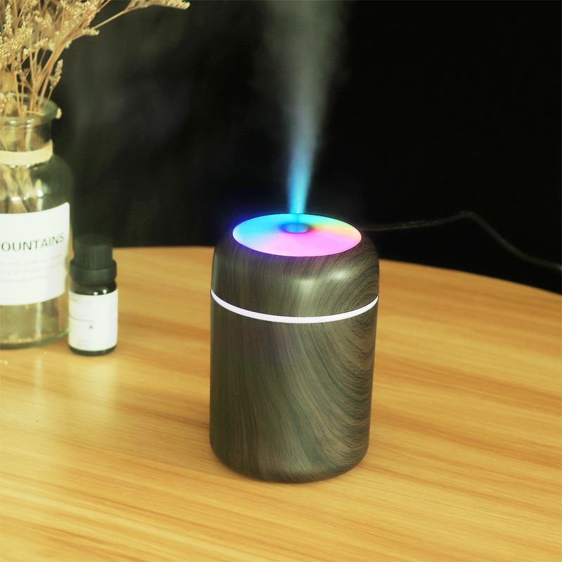 Aromadiffusor mit Holzmaserung – tragbarer Mini-Luftbefeuchter für Auto, Zuhause und Büro, USB-betriebener Lufterfrischer mit 2 Nebelmodi, sichere automatische Abschaltung_voghion.com