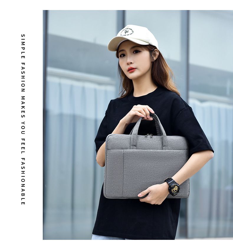 Nova bolsa para laptop de 15,6 polegadas, bolsa simples, pasta executiva portátil_voghion.com