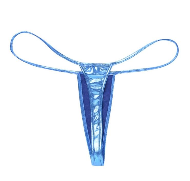 Intimo intimo sexy Pamas in pelle verniciata trasparente a forma di T, mini costume da bagno da donna con schiena a T_voghion.com