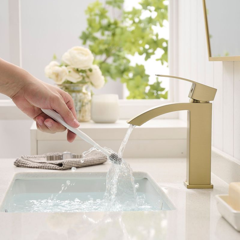 Waterfall Showerhead Bathroom Faucet, Single Handle Bathroom Sink Faucet_voghion.com