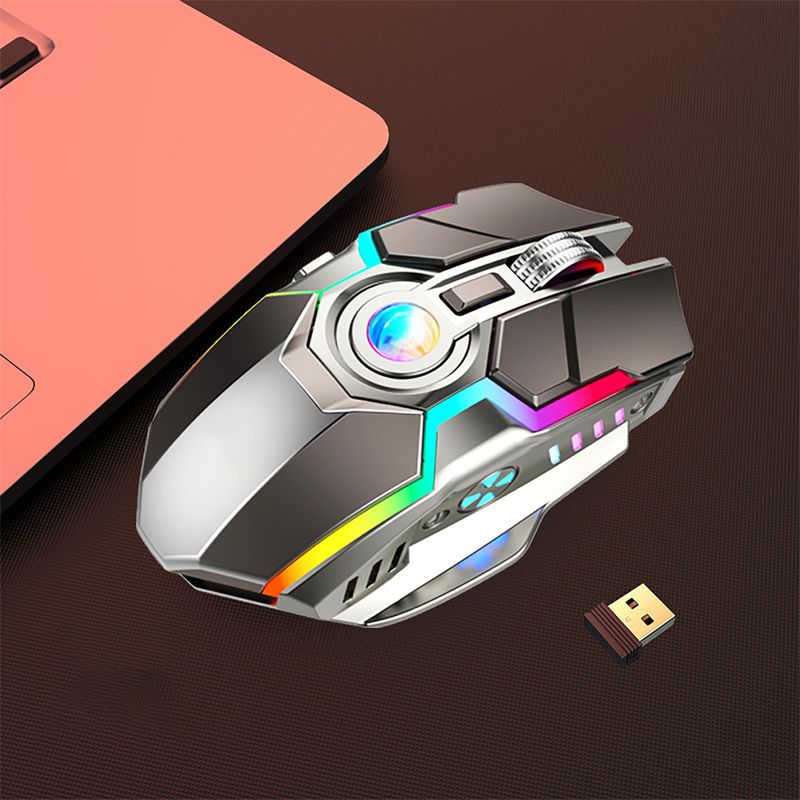 Ratón de escritorio ergonómico recargable 2,4G silencioso sensible inalámbrico Farfi G80 para portátil_voghion.com