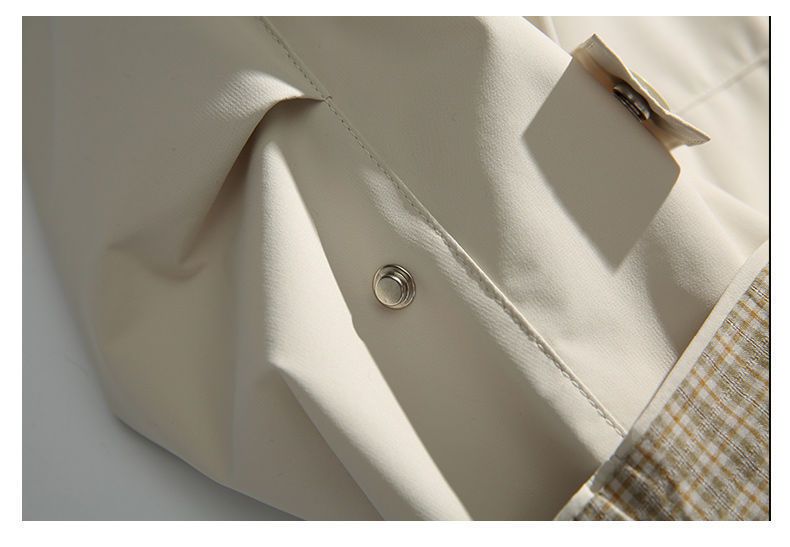 Giacca lunga da uomo, casual, da strada, da esterno, antivento, vestibilità ampia, in poliestere, moda autunnale_voghion.com