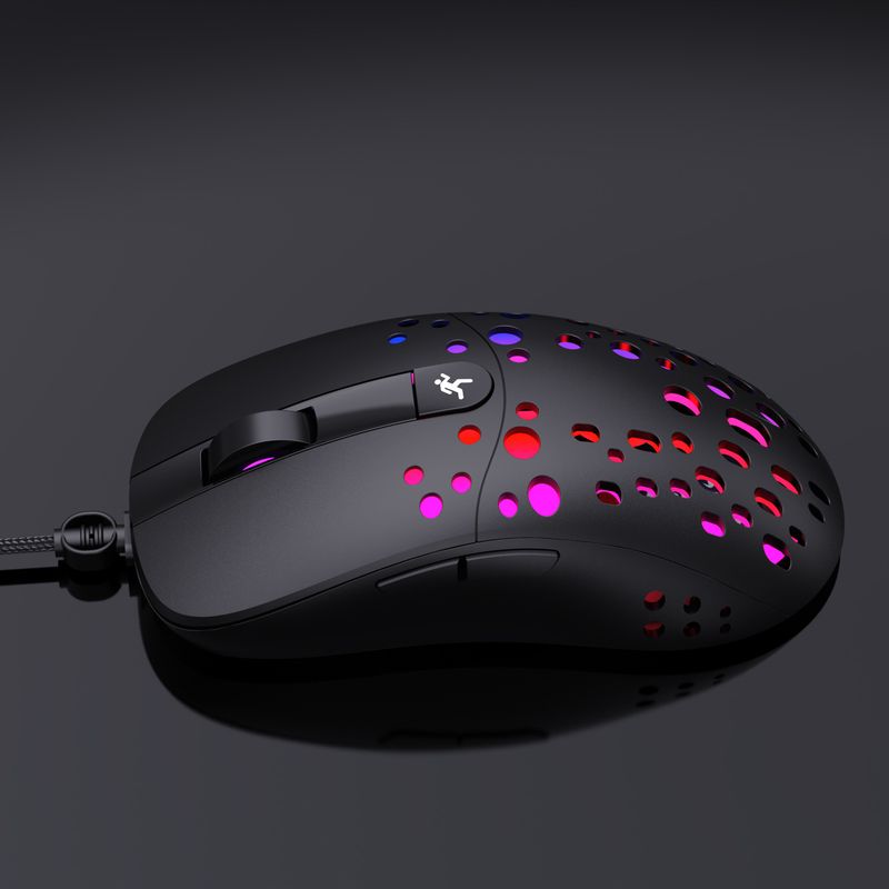 Lach RGB Glow Makro Programméierung Spillmaus 6-Knäppercher fir Luuchten auszeschalten Verschidde verkabelt Mausen_voghion.com