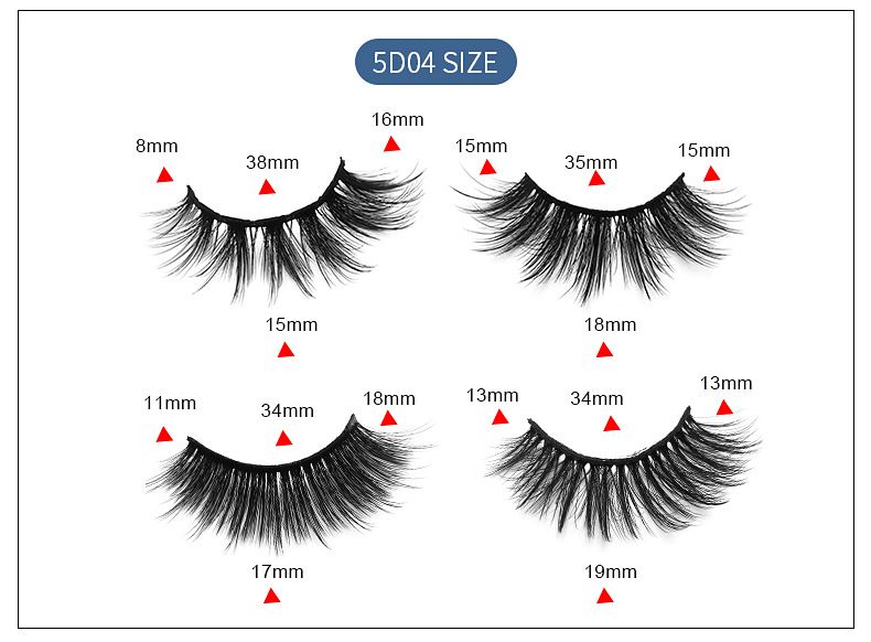 Lash extension set Laser Box 5 pairs of mixed false eyelashes Thick natural slender long eyelashes Multi-level soft false eyelashes_voghion.com