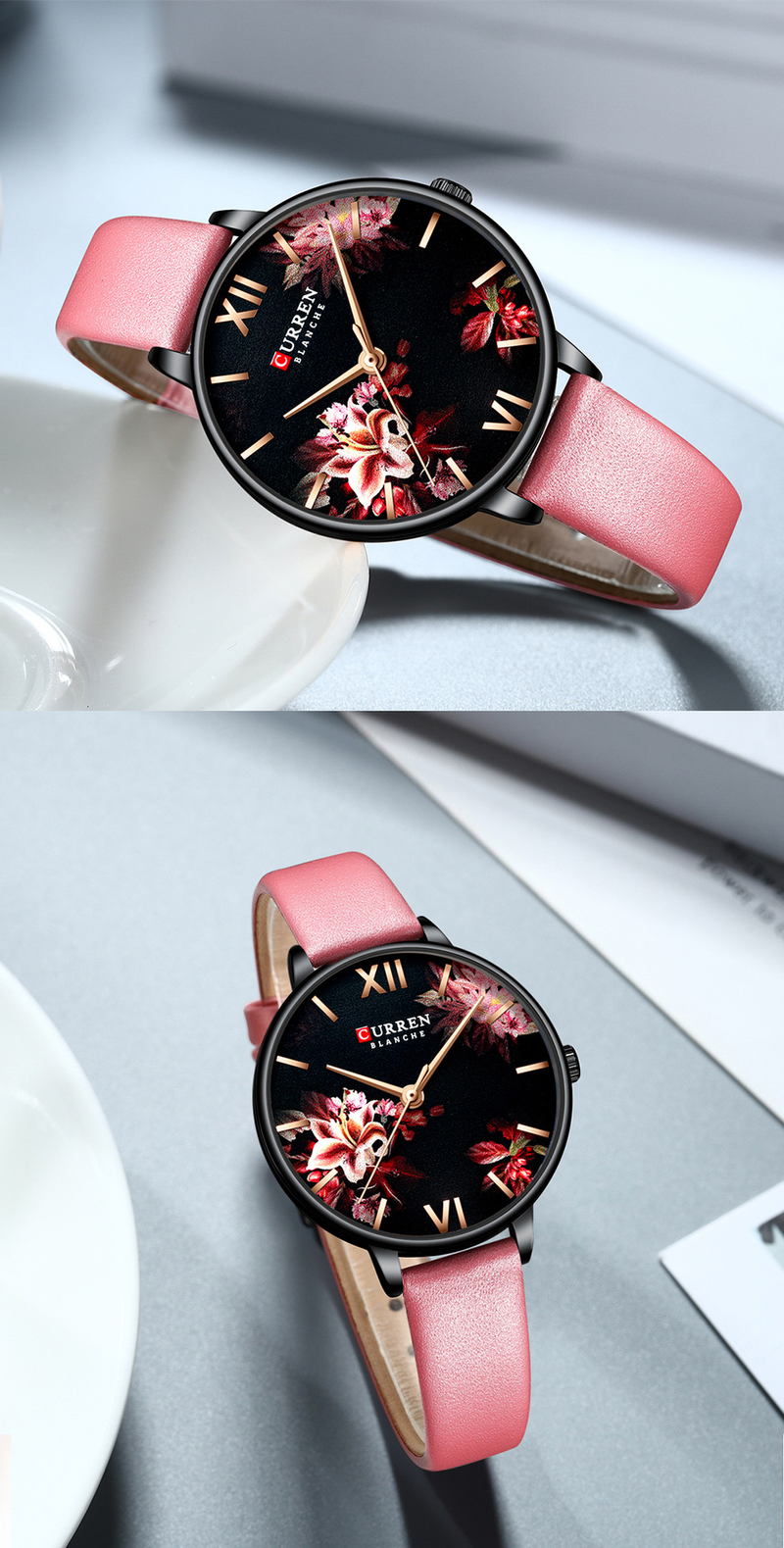 Curren/Carryon 9059 Gürtel wasserdicht Quarz Mode Casual Damenuhr_voghion.com