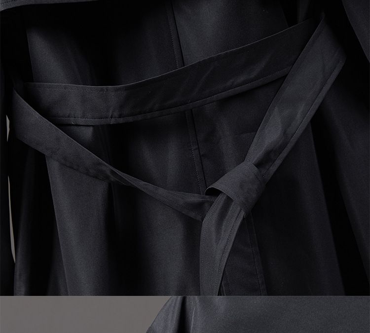 Giacca a vento di media lunghezza primaverile e autunnale da uomo coreano, cappotto doppiopetto alla moda britannico_voghion.com