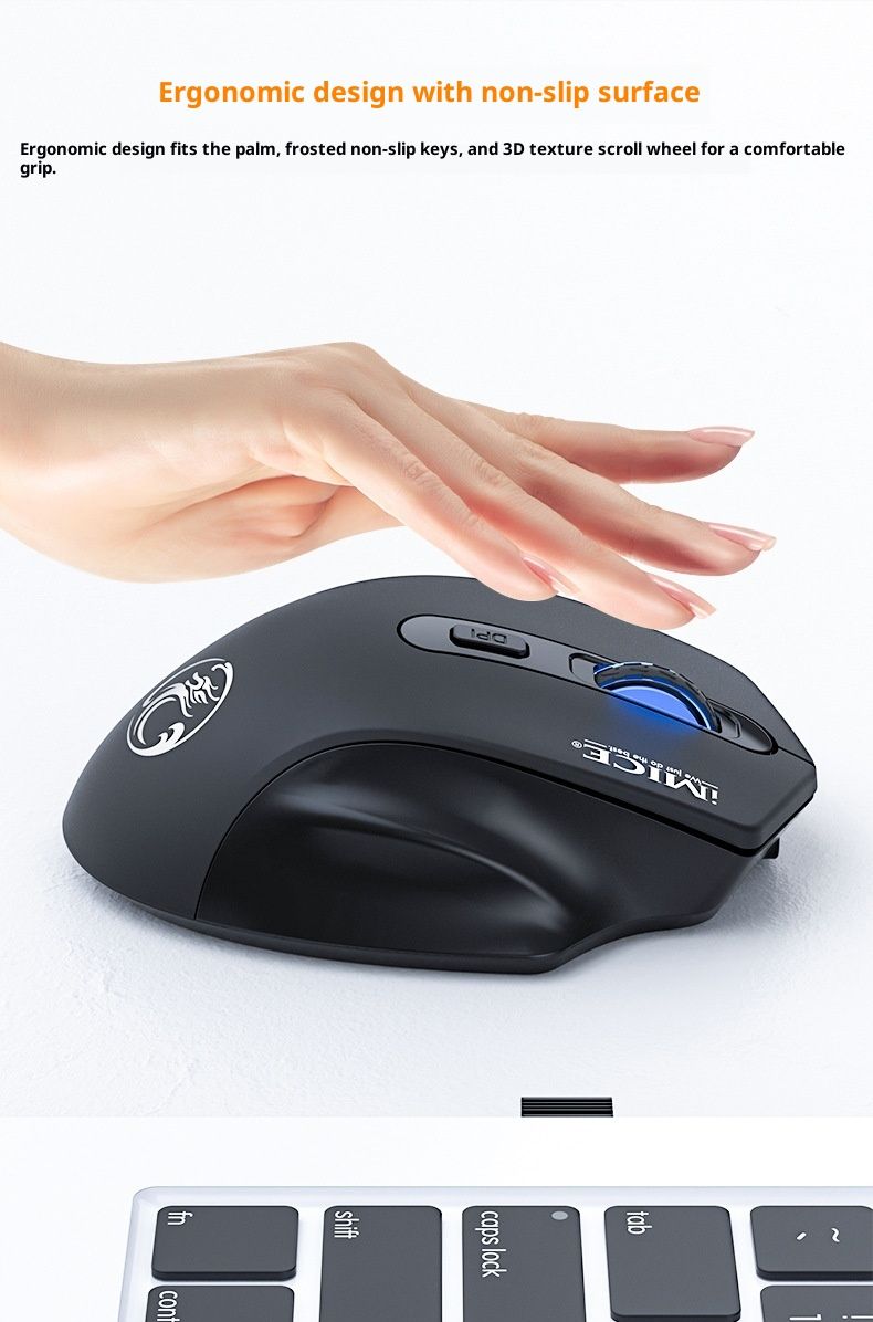 Digitex Digitex New IMICE Built-in Charging Function G-1800 Silent 2.4G Wireless Bluetooth Dual Mode Mouse_voghion.com