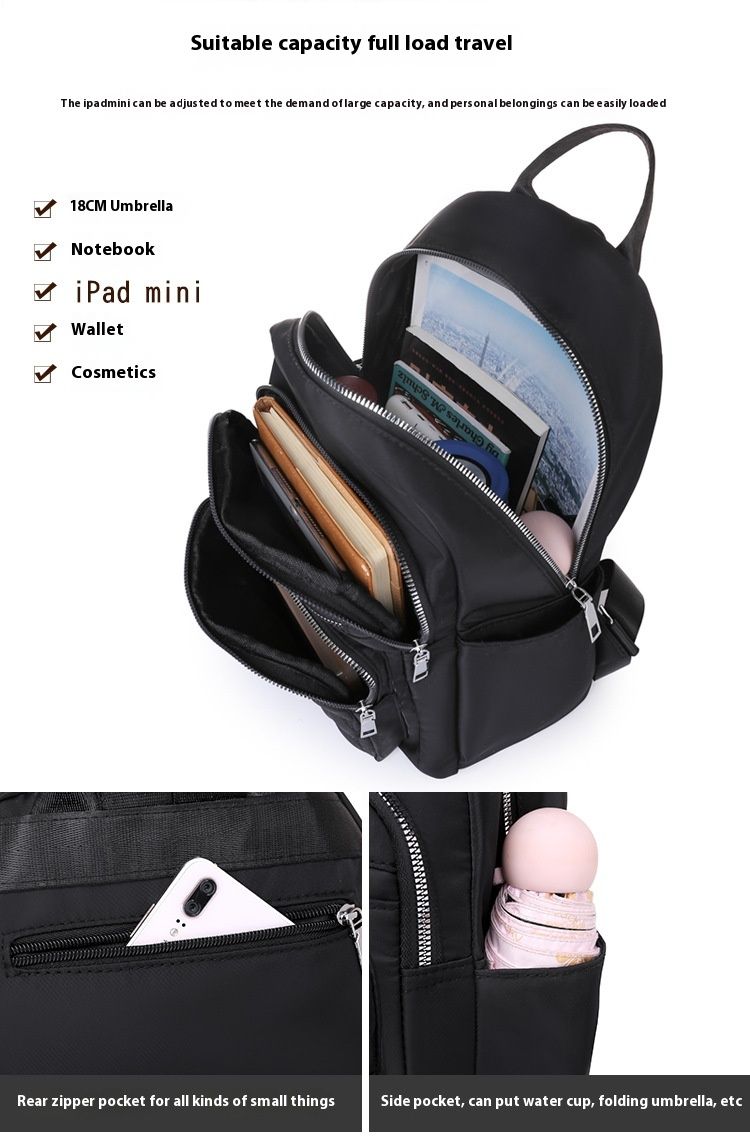 New Casual Women's Oxford Backpack, Stylish, Simple, Large Capacity Urban Commuting Travel Backpack_voghion.com