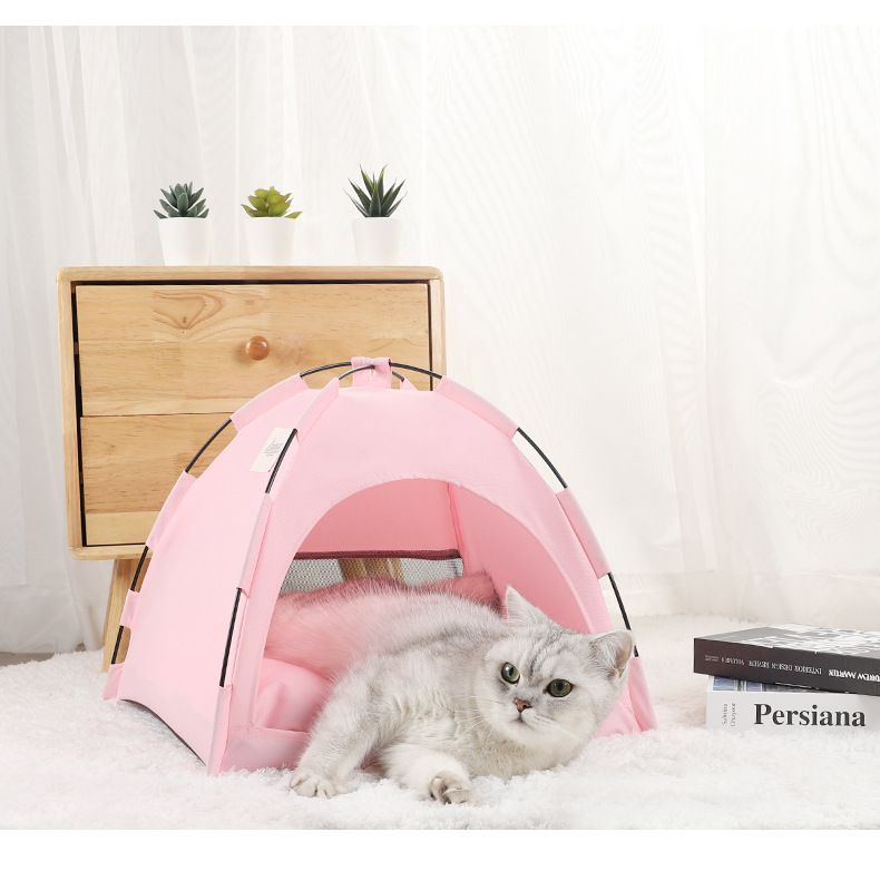 Cat shelter Four seasons all-purpose dog shelter outdoor removable washable semi-enclosed cat shelter_voghion.com