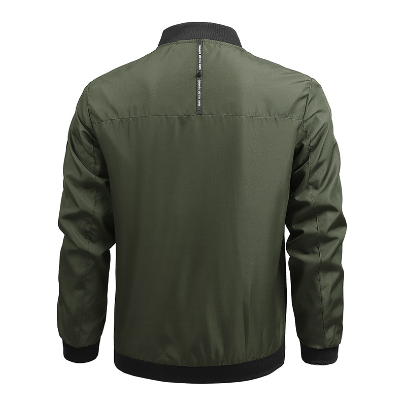New spring and autumn casual solid color jacket men's_voghion.com