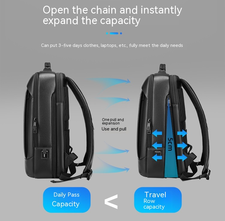 Nueva mochila de negocios de cuero genuino para hombres, mochila de gran capacidad, mochila de piel de vaca para ordenador_voghion.com