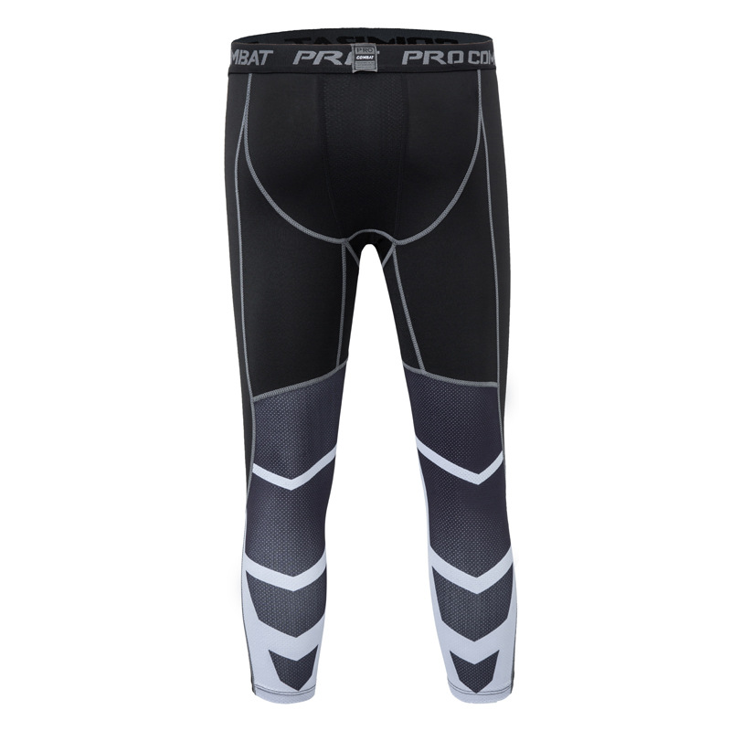 Odzież męska Spodnie sportowe z nadrukiem kamuflażowym, obcisłe, capri, trening fitness, koszykówka, piłka nożna, bieganie, pot_voghion.com