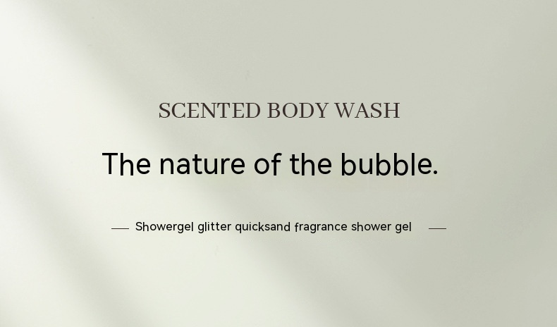 Xiaocheng Yixiang New Sparkling Powder Flowing Sand Bath Gel Moisturizes, and Lasts for Fragrance_voghion.com