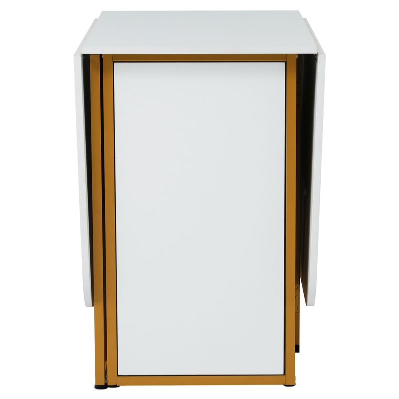 Klappbarer Esstisch Ausziehbar Mit Schubladen, Weiß_voghion.com