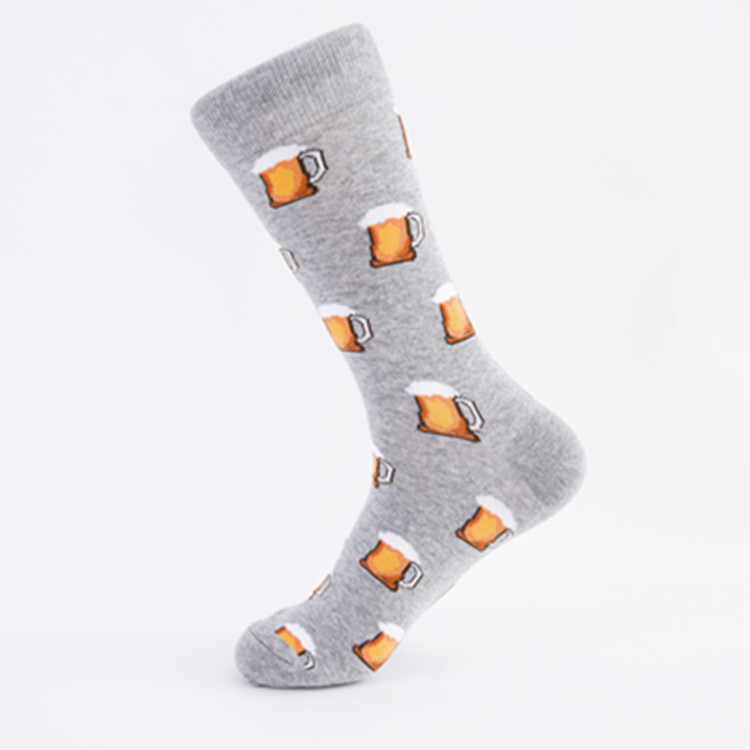 2025d New Creative Pattern Men's Plus Size Cotton Casual Trendy Socks_voghion.com