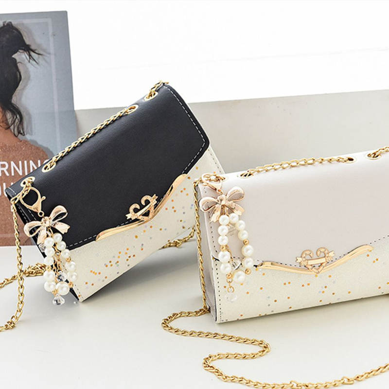 Rhinestone handväska för kvinnor Väska Diamonds Axelväska Handväska Dam Kvinnlig Crossbody-väska Shining Messenger Clutch-väskor Fyrkantig_voghion.com