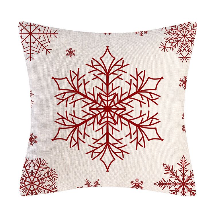 Cozy Christmas Holiday Pillow Cover Set - 45x45cm Festive Cushion Case With Cartoon Prints, Polyester Decorative Throw Pillowcase For Sofa Bed_voghion.com