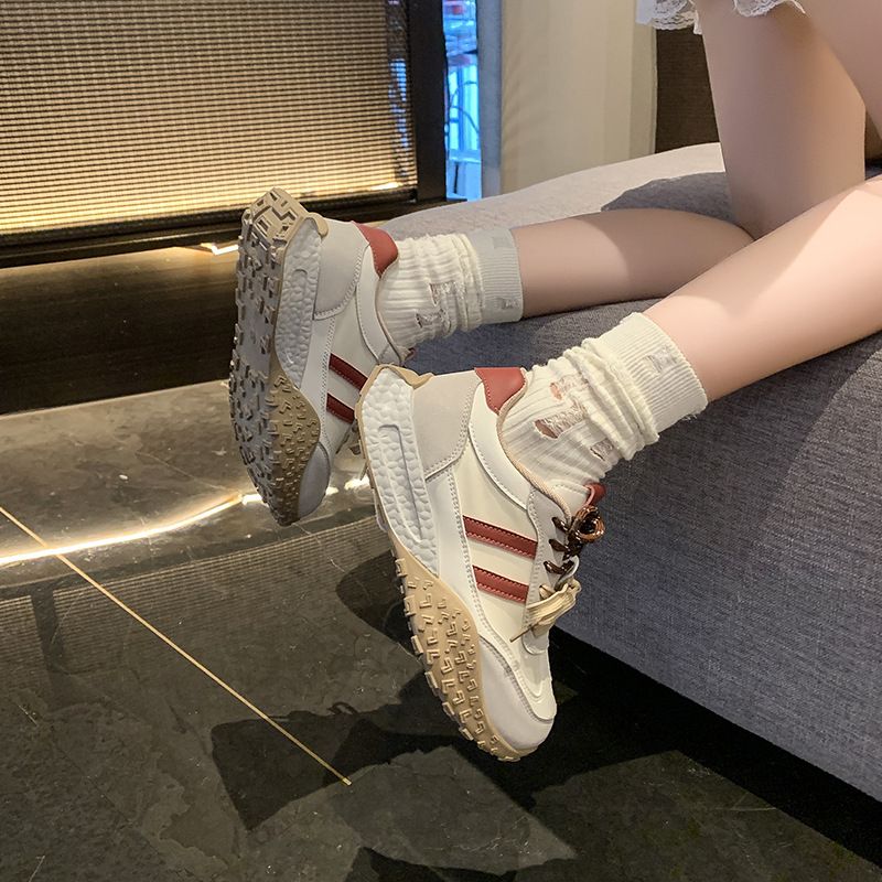 Doppi lacci, scarpe da ginnastica tedesche, donne sportive, nuovo articolo autunno 2024, suola morbida casual, versatile e spessa di alta qualità,_voghion.com