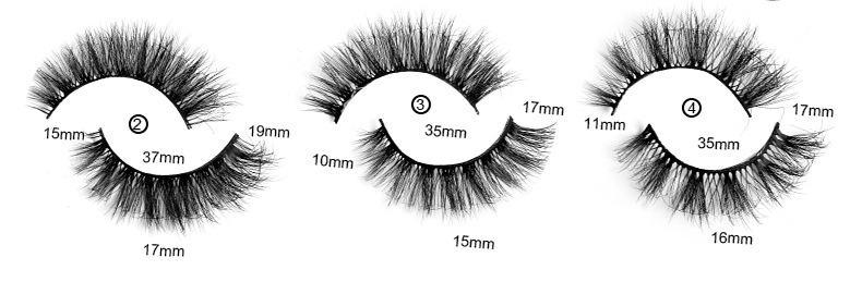 Lash extension set 20 pairs of Mixed High mink Hair False Eyelashes Fried Fur Thick natural eyelashes_voghion.com