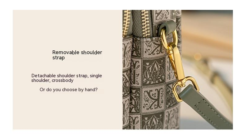 2023 Niche Women's Bag Light Luxury Double Compartment Large Capacity Mobile Phone Bag Versatile One Shoulder Messenger Bag_voghion.com