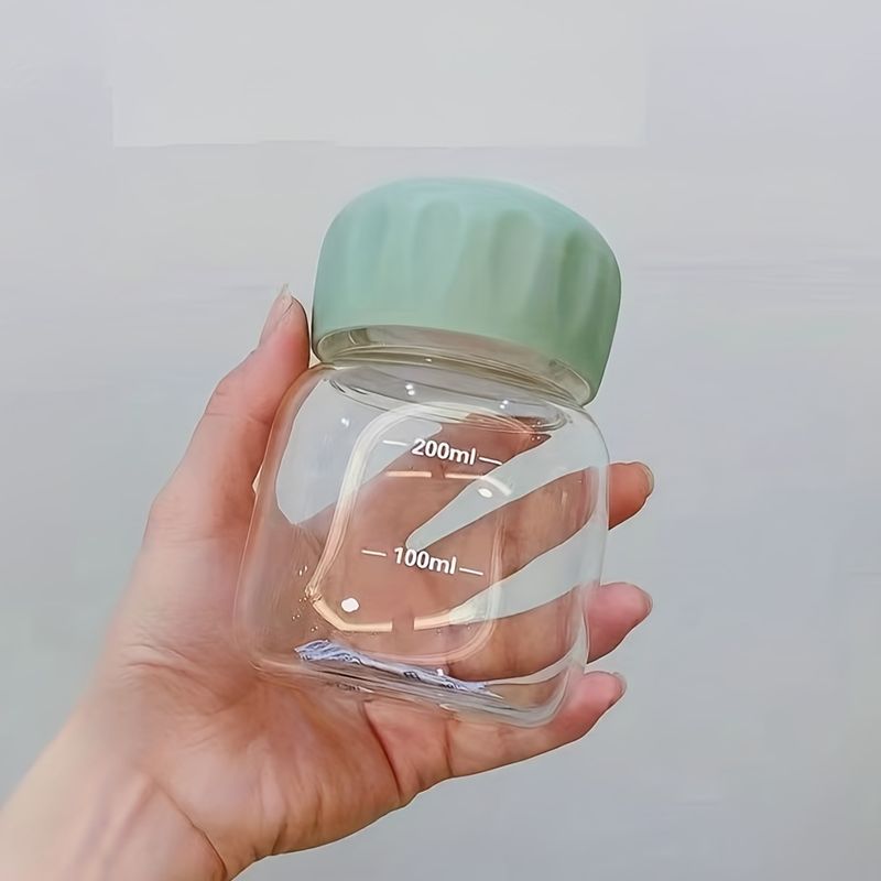10,2 oz Mini-Wasserflasche aus Kunststoff, durchsichtiger Milchbecher, tragbar, wiederverwendbar, Trinkbecher, Sommer, Trinkgeschirr, Reisen, Outdoor, Geburtstag_voghion.com