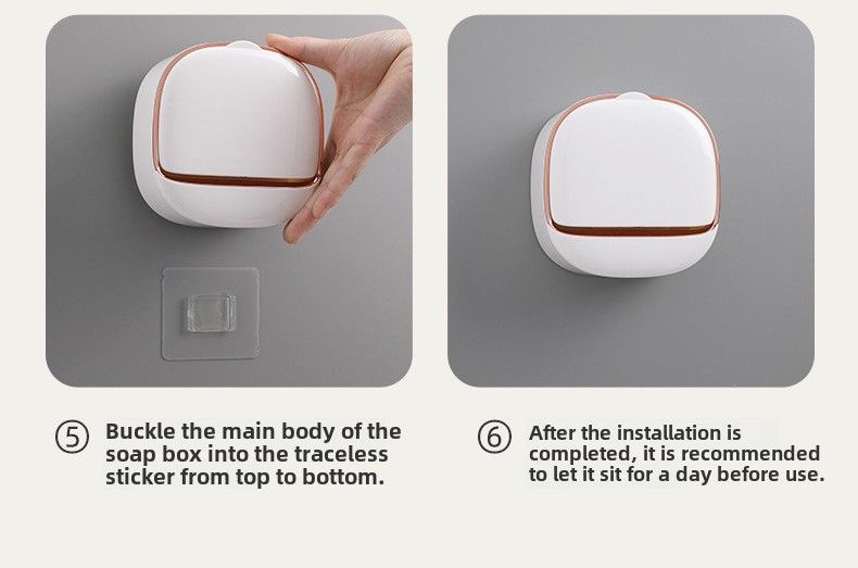 Soap Box Non-punching Wall-mounted Household Soap Box High-end_voghion.com